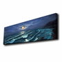 Wallity Cuadro Decorativo de Lienzo Iluminado con LED Multicolor 30x90 cm